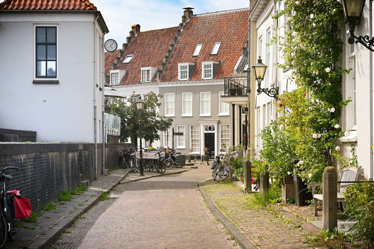 Straat met huurwoningen