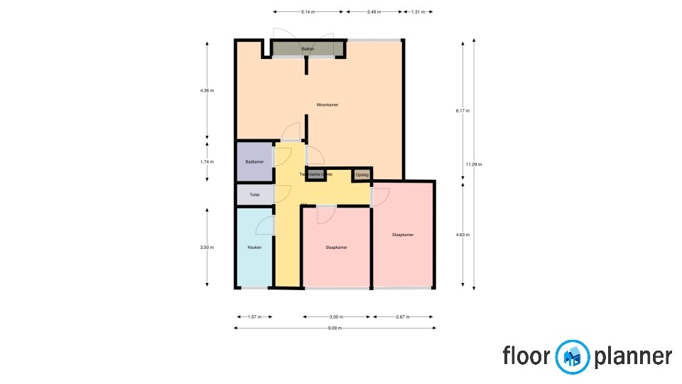 Woning aan de Heuvelstraat te Tilburg